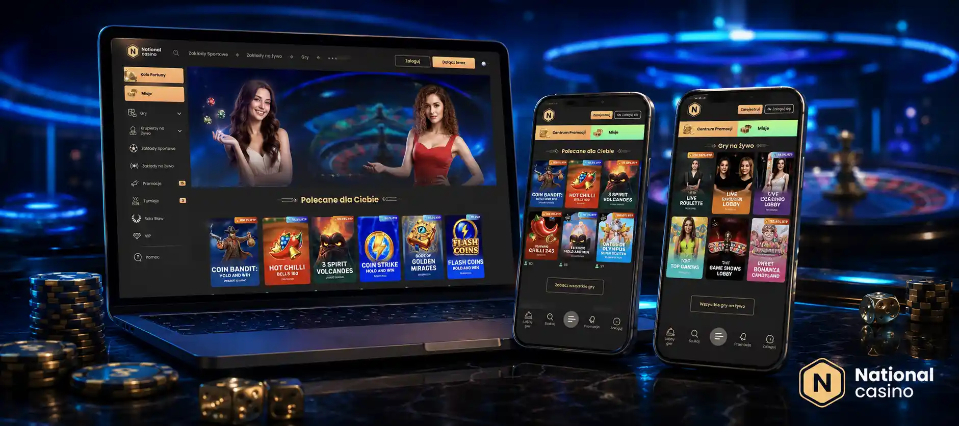 Aplikacja mobilna National Casino